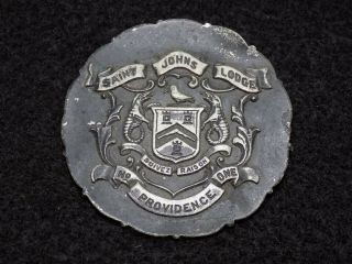 Antique 1904 Masonic Badge St.  John 