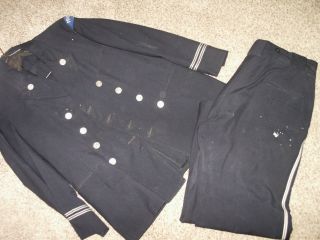 Vintage Friendship Fire Department Sunbury,  Pa Uniform Jacket Coat Pants Buttons