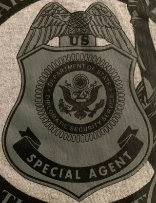 Us Diplomatic Security Service Dhs T - Shirt Sz Xl Nypd York Field Office