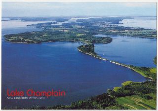 Lake Champlain Islands And The Inland Sea Chrome Postcard