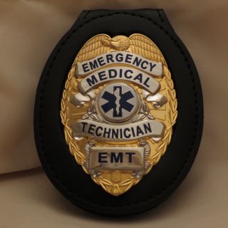 Emergency Medical Technician Emt On Inletted Belt Clip Gold