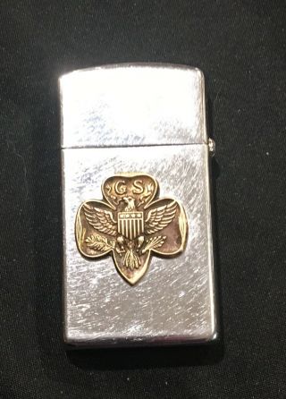 Very Rare Vintage Girl Scout Zippo Lighter With Logo