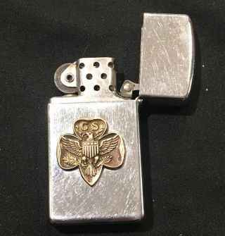 Very RARE Vintage Girl Scout Zippo Lighter with Logo 2