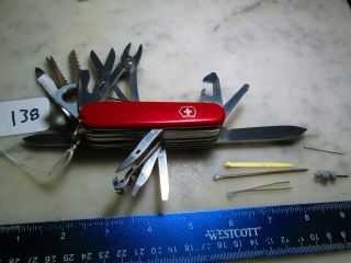 138 Red Victorinox Swiss Army Swisschamp Knife