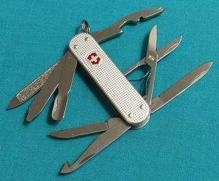 Victorinox Swiss Army Pocket Knife - Silver Alox Mini Champ - Multi Tool