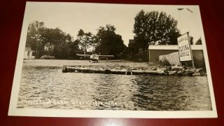 Moosehead Lake Flying Service Greenville Me Maine Rppc Postcard Float Airplane