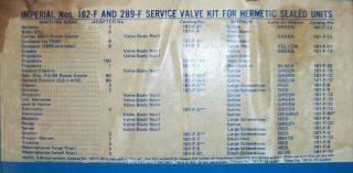 Old HVAC Imperial Service Valve Kit for Hermetic Air Conditioning Units 4
