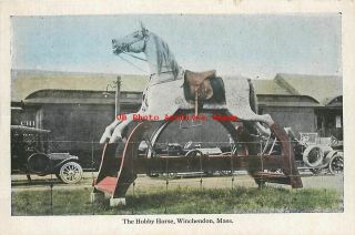 Ma,  Winchendon,  Massachusetts,  Hobby Horse,  1921 Pm,  Frank Swallow Post Card