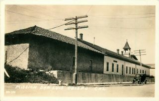 California Rppc Postcard: Building Of The Mission San Luis Obispo,  Ca