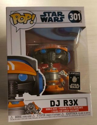 Exclusive Star Wars Dj R3x (rex) Funko Pop Vinyl Figure In Hand Disney Parks