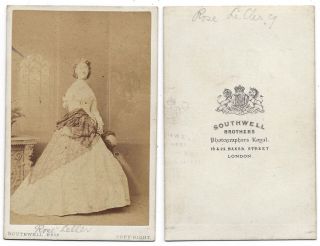 Cdv Lady Named Rose Leller Carte De Visite By Southwell Of London