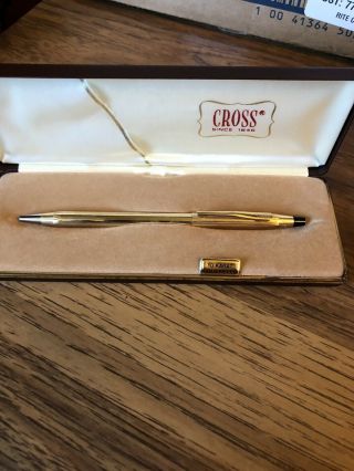 Vintage Cross 1/20 10k Gold Filled Rollerball Pen W/ Case