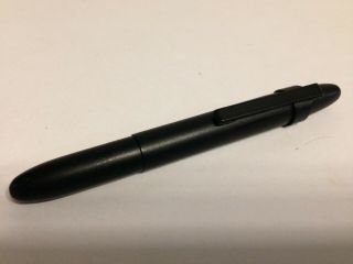Fisher Flat Black Space Pen Bullet Black Medium Point Ink