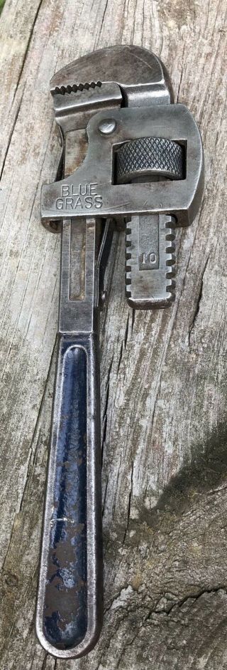 Vintage Tool - Bluegrass 10 Adjustable Pipe Wrench