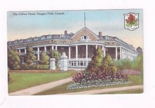 Canada Antique Db Post Card Clifton Hotel Niagara Falls Ontario