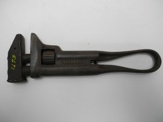 Antique 1897 Vintage Deering 9 " Adjustable Monkey Wrench Farm Implement Tool