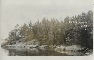 Real Photo Postcard Kabetogama Lake Minnesota/mn Voyageurs National Park 1930 