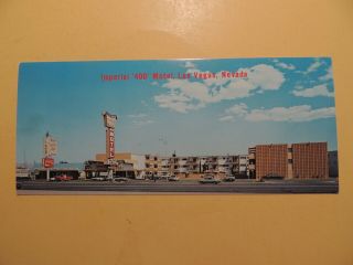 Imperial 400 Motel Las Vegas Nevada Vintage Oversized Postcard
