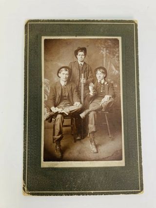 Vintage Photo Of 3 Men Gunslingers Holding Guns