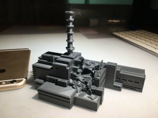 3d Printed Model Of Chernobyl Nuclear Plant