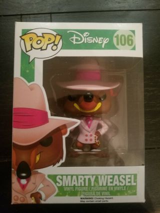 Funko Pop - Disney - Smarty Weasel 106=who Framed Roger Rabbit - Vaulted