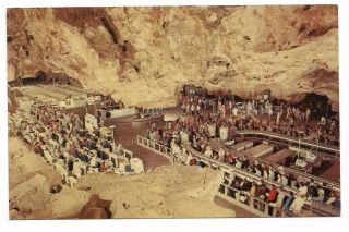 Vintage Mexico Chrome Postcard Carlsbad Caverns Lunch Room Rare View