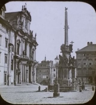 Church Of Saint Nicholas,  Prague,  Circa 1900,  Magic Lantern Glass Photo Slide