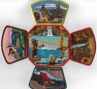2017 National Scout Jamboree Grand Canyon Council Jsp 5pc.  Set [nj2027]