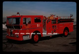 La County Engine 51 Emergency 1973 Ward La France Pumper Fire Apparatus Slide