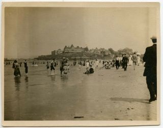 Sagamore Hill,  Nantasket Beach,  Ma Bathing Suits Fashion Vintage Snapshot Photo