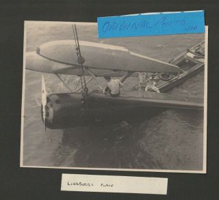 H.  M.  S.  Hermes,  Lindberg Plane Crashed,  China,  Hong Kong.  1930 Photograph