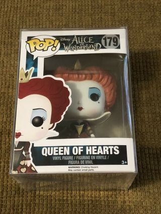 Alice In Wonderland Disney Queen Of Hearts 179 Funko Pop W/ Box & Protector