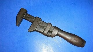 Antique Iron Handled Adjustable Square - Nut Wrench