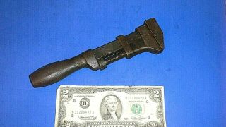 Antique Iron Handled Adjustable Square - Nut Wrench 2