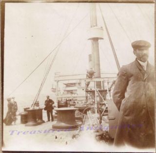 1910s Passengers Officer on deck of RMS/SS Celtic Ocean Liner Cruise Ship Photos 2