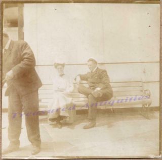 1910s Passengers Officer on deck of RMS/SS Celtic Ocean Liner Cruise Ship Photos 4