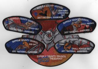 2017 National Scout Jamboree Suffolk County Council 6 Pc Set Blk Jsp [nj2099]