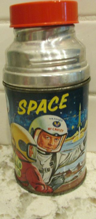 1960 Space Explorer Colonel Ed Mccauley Thermos Only (no Lunch Box) Aladdin