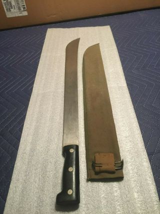 Vintage Antique Ww2 England Sheffield Military Machete Dagger Knife Old