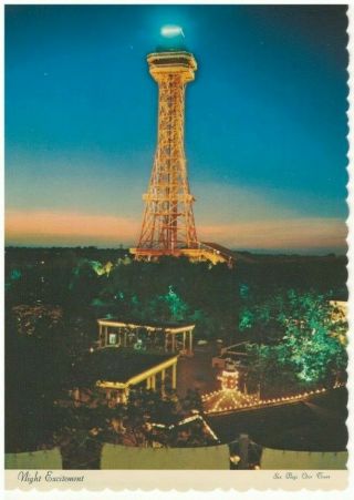 Vintage 1970s Six Flags Over Texas Postcards,  Set Of 5