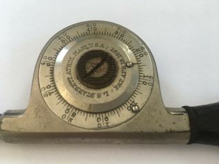 Vintage Tool The L.  S.  Starrett Co.  Speed Indicator Gauge Pat.  Apr.  13 1897 3