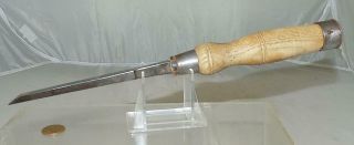 Antique John Bull Sheffield Heavy Duty Mortise Chisel Tool 1/2 