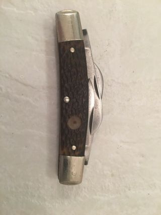 Rare Vintage John Primble Large Congress Knife Solid And Tight 5star