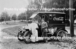 Old/antique/vintage 1910 Coca Cola Company Sales & Advertising Dept Truck Photo