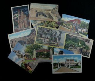 14 Old Linen Postcards St.  Augustine Florida