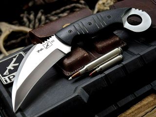 Cfk Ipak Handmade D2 Custom Modern Tactical Large Karambit Combat Blade Knife