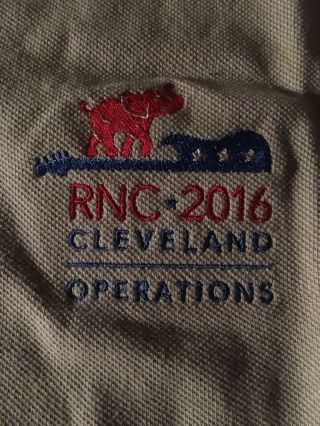 2016 Rnc Republican National Convention M Polo Shirt Cleveland Donald Trump