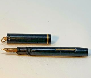 Sheaffer Fountain Pen Ring Top Black Gold 3 - 25 4 - 1/2” Vintage 19 - 864d