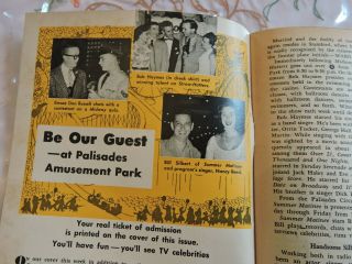 1952 No.  31 TV Guide Palisades Amusement Park Jersey Sam Levinson Ticket TDBR 2