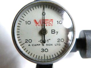 Vintage VERDICT B7 DTI dial test indicator 0.  001 
